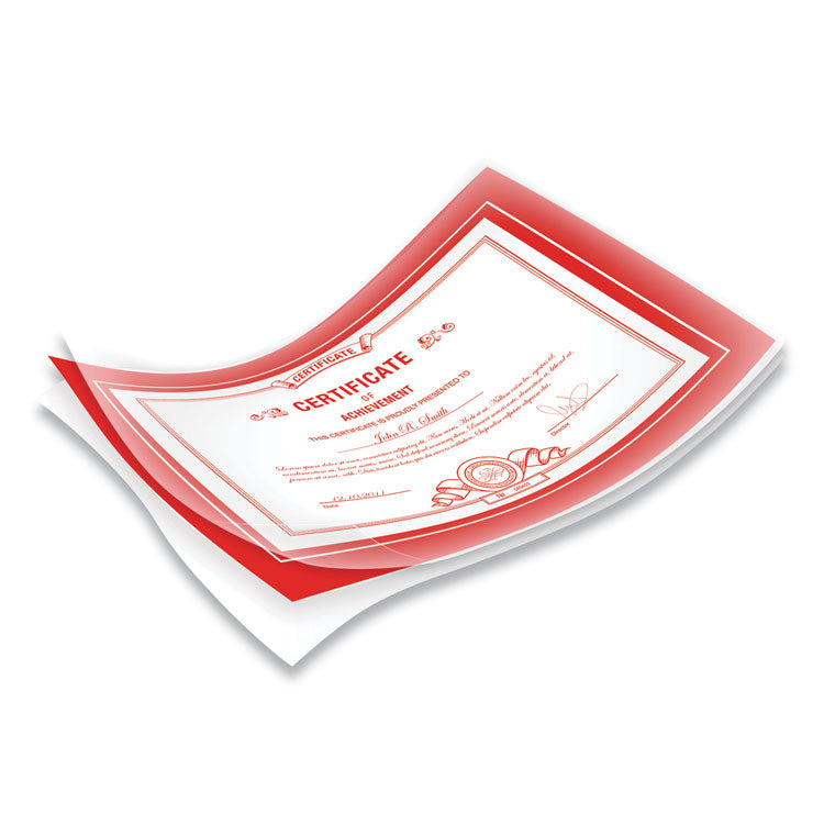 Fellowes® ImageLast Laminating Pouches with UV Protection, 5 mil, 9" x 11.5", Clear, 50/Pack (FEL5204002) Pack of 50
