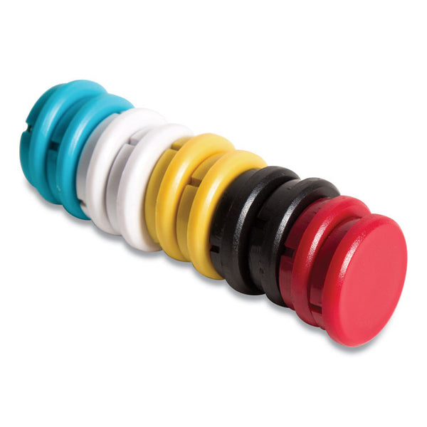 U Brands Board Magnets, Circles, Assorted Colors, 0.75" Diameter, 10/Pack (UBRIM140909)