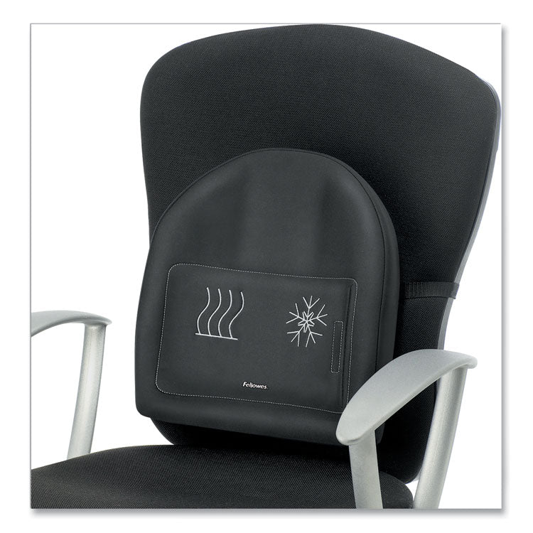 Fellowes® Heat and Soothe Back Support, 14.5 x 3 x 13.63, Black (FEL9190001) Each