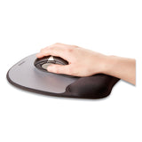 Fellowes® Memory Foam Mouse Pad with Wrist Rest, 7.93 x 9.25, Black/Silver (FEL9175801)