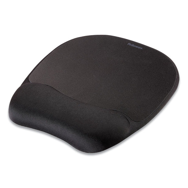 Fellowes® Memory Foam Mouse Pad with Wrist Rest, 7.93 x 9.25, Black (FEL9176501)