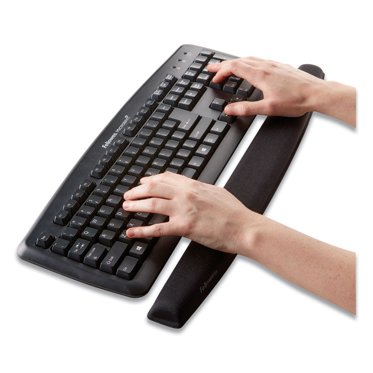 Fellowes® Memory Foam Keyboard Wrist Rest, 19.31 x 2.31, Black (FEL9178201)