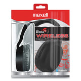 Maxell® Bass 13 Wireless Headphone with Mic, Black (MAX199793) Each