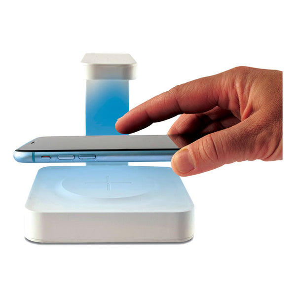 Itek™ Sterilizer and Wireless Phone Charger, White (ITEUV61782)