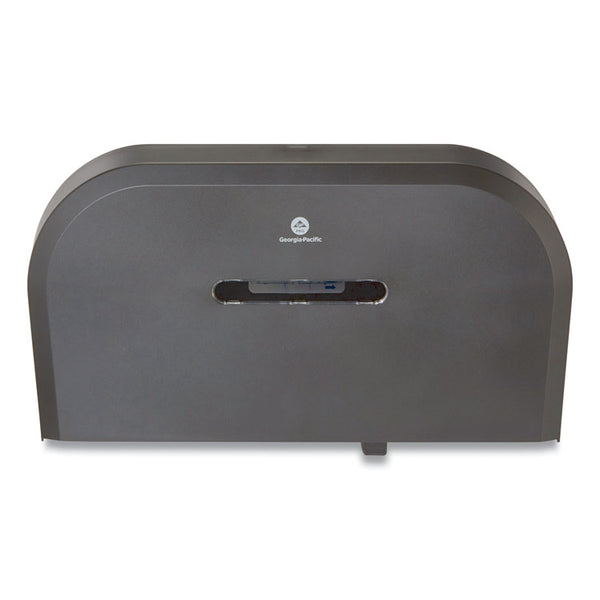 Georgia Pacific® Professional Jumbo Jr. Bathroom Tissue Dispenser, Double Roll, 22.1 x 4.8 x 12.1, Black (GPC59210)