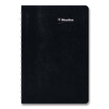 Blueline® DuraGlobe Daily Planner, 30-Minute Appointments, 8 x 5, Black Cover, 12-Month (Jan to Dec): 2024 (REDC21021T)