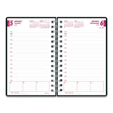 Brownline® DuraFlex Daily Planner, 8 x 5, Black Cover, 12-Month (Jan to Dec): 2024 (REDCB634VBLK)