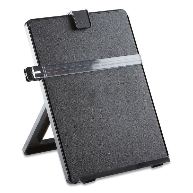 Fellowes® Non-Magnetic Letter-Size Desktop Copyholder, 125 Sheet Capacity, Plastic, Black (FEL21106)