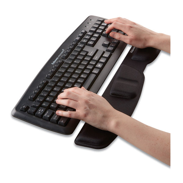 Fellowes® Gel Keyboard Palm Support, 18.25 x 3.37, Black (FEL9183201)