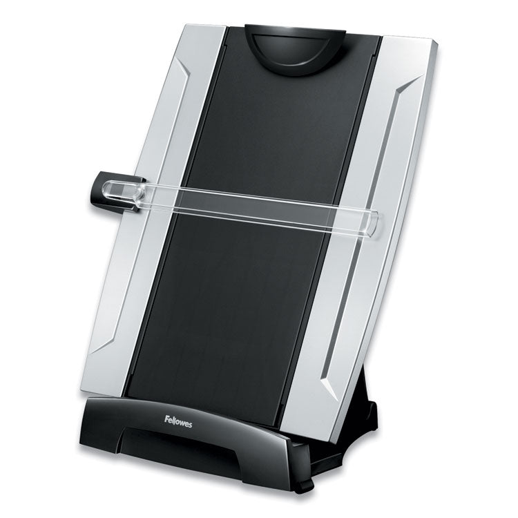 Fellowes® Office Suites Desktop Copyholder with Memo Board, 150 Sheet Capacity, Plastic, Black/Silver (FEL8033201)