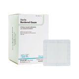 DermaRite® Bordered Gauze Island Dressing 2 X 3-3/4 Inch Square Sterile (946441_EA) 1/EA
