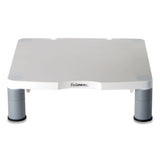 Fellowes® Standard Monitor Riser, For 21" Monitors, 13.38" x 13.63" x 2" to 4", Platinum/Graphite, Supports 60 lbs (FEL91712) Each