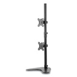 Fellowes® Professional Series Freestanding Dual Stacking Monitor Arm, For 32" Monitors, 15.3" x 35.5" x 11", Black, Supports 17 lb (FEL8044001) Each