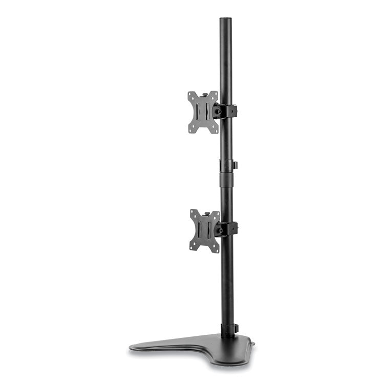 Fellowes® Professional Series Freestanding Dual Stacking Monitor Arm, For 32" Monitors, 15.3" x 35.5" x 11", Black, Supports 17 lb (FEL8044001) Each