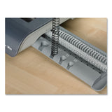 Fellowes® Quasar Manual Wire Binding Machine, 130 Sheets, 8.13 x 15.38 x 5.13, Metallic Gray (FEL5217401)