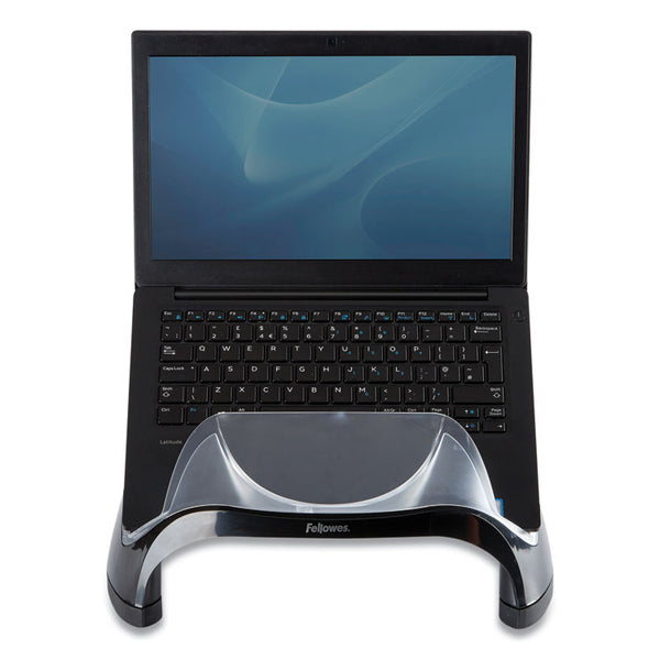 Fellowes® Smart Suites Laptop Riser with USB, 13.13" x 10.63" x 7.5", Black/Clear (FEL8020201)