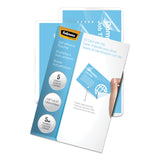 Fellowes Self-Adhesive Pouches, Bus Carc, 2-1/4" x 3-3/4", 5/PK, CL (FEL5220101) Pack of 5