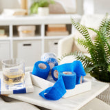 3M™ Coban™ Cohesive Bandage 2 Inch X 5 Yard Self-Adherent Closure Blue NonSterile Standard Compression (222002_EA) 1/EA