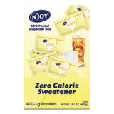 N'Joy Yellow Sucralose Zero Calorie Sweetener Packets, 0.04 oz Packet, 400 Packets/Box (NJO83220)