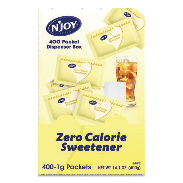 N'Joy Yellow Sucralose Zero Calorie Sweetener Packets, 0.04 oz Packet, 400 Packets/Box (NJO83220)