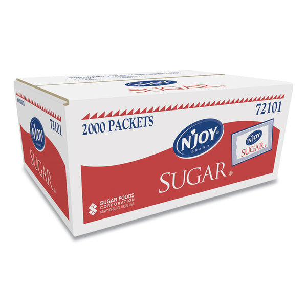 N'Joy Sugar Packets, 0.1 oz, 2,000 Packets/Box (NJOSUG72101) Box of 100