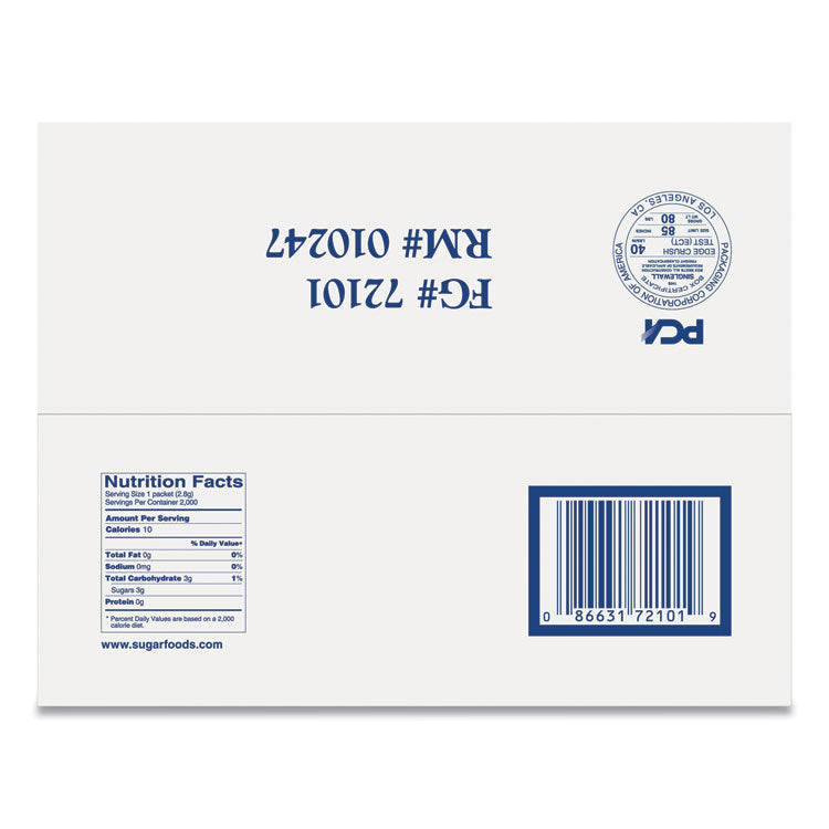 N'Joy Sugar Packets, 0.1 oz, 2,000 Packets/Box (NJOSUG72101) Box of 100