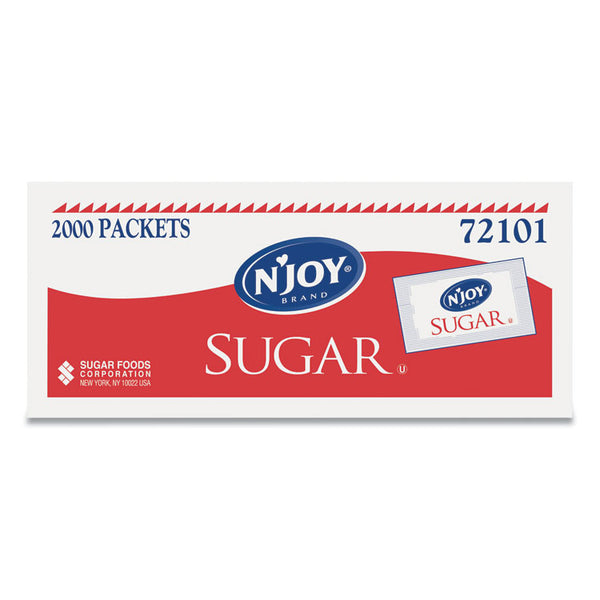 N'Joy Sugar Packets, 0.1 oz, 2,000 Packets/Box (NJOSUG72101) Box of 100