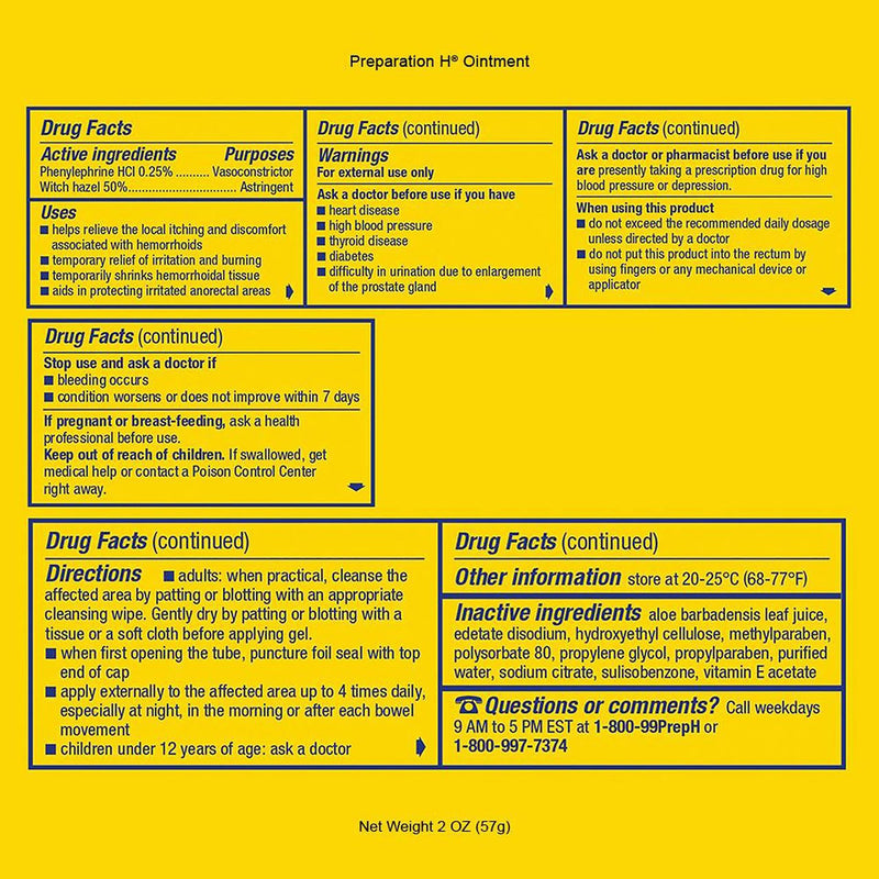 Preparation H® Hemorrhoid Relief Ointment 2 oz. (1138644_EA) 1/EA