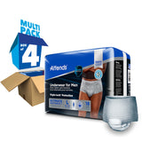 Attends® For Men Male Adult Absorbent Underwear Pull On with Tear Away Seams Large Disposable Heavy Absorbency (1039114_CS) 72/CS