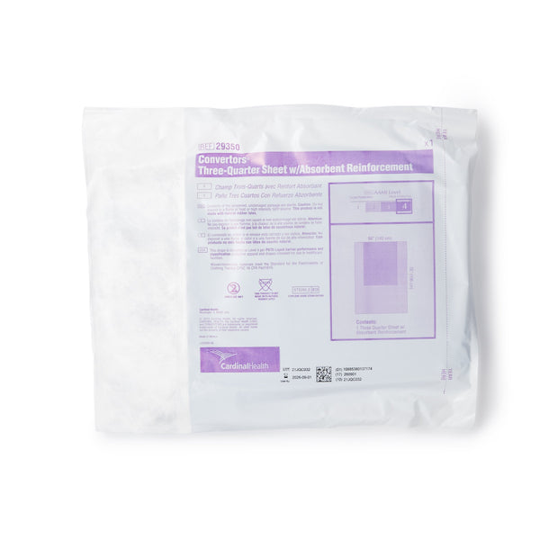 Cardinal General Purpose Drape Three-Quarter Drape 56 W X 77 L Inch Sterile (269522_CS) 20/CS