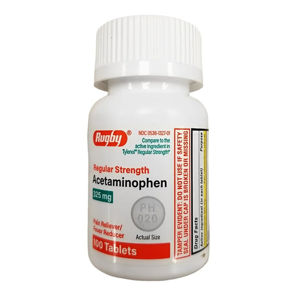Major Pharmaceuticals Pain Relief 325 mg Strength Acetaminophen Tablet 100 per Bottle (1192495_BT) 1/BT