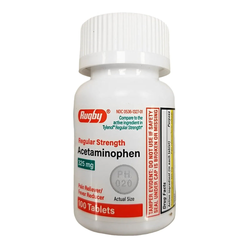 Major Pharmaceuticals Pain Relief 325 mg Strength Acetaminophen Tablet 100 per Bottle (1192495_BT) 1/BT