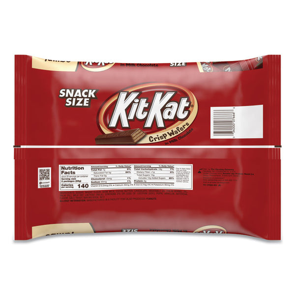 Kit Kat® Snack Size, Crisp Wafers in Milk Chocolate, 20.1 oz Bag (KKT07668EA)