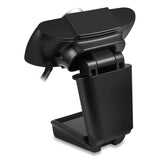 Adesso CyberTrack H3 720P HD USB Webcam with Microphone, 1280 pixels x 720 pixels, 1.3 Mpixels, Black (ADECYBERTRACKH3) Each