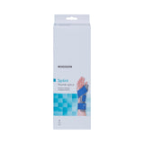 McKesson Wrist Splint with Thumb Spica Thumb Spica Nylon / Cotton-Terry / Foam / Elastic / Spandex Left Hand Blue / Gray Small / Medium (1159133_EA) 1/EA