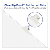 Avery® Preprinted Legal Exhibit Side Tab Index Dividers, Avery Style, 10-Tab, 6, 11 x 8.5, White, 25/Pack (AVE11916) Pack of 25