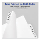 Avery® Preprinted Legal Exhibit Side Tab Index Dividers, Avery Style, 10-Tab, 6, 11 x 8.5, White, 25/Pack (AVE11916) Pack of 25