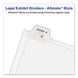 Avery® Preprinted Legal Exhibit Side Tab Index Dividers, Allstate Style, 26-Tab, J, 11 x 8.5, White, 25/Pack (AVE82172)