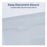 Avery® Translucent Document Wallets, Letter Size, Translucent Clear, 12/Box (AVE72278)