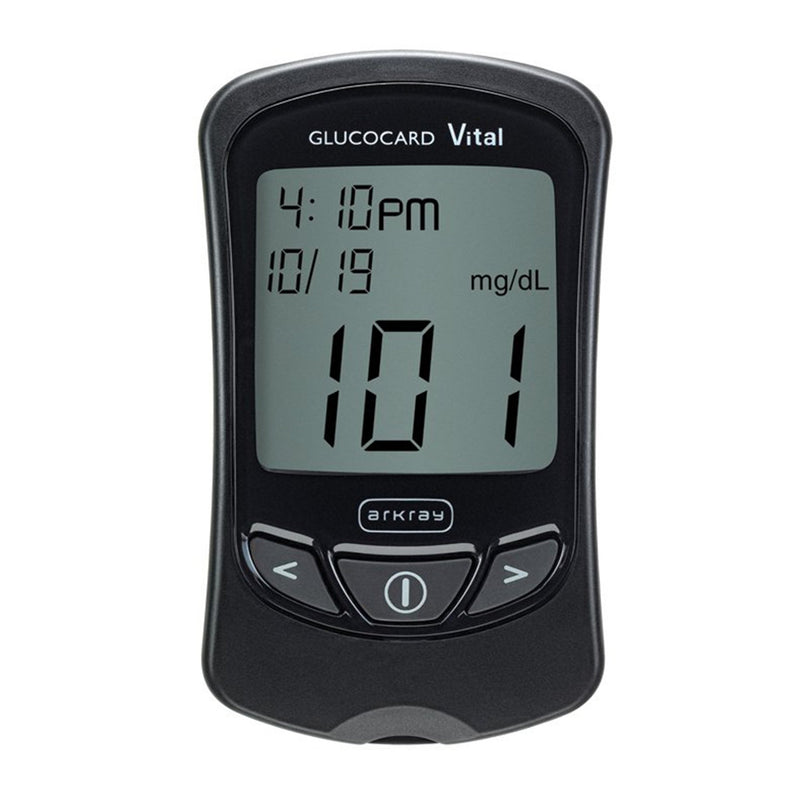 Glucocard® Vital™ Blood Glucose Meter 7 Second Results Stores up to 250 Results No Coding Required (848291_BX) 1/BX