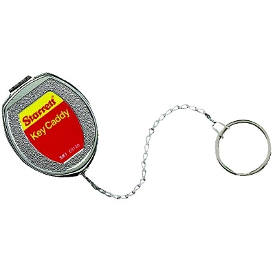 L.S. Starrett Key Caddy, Silver, Stainless Steel Chain & Key Ring (681-63135) Each
