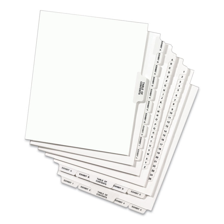 Avery® Preprinted Legal Exhibit Side Tab Index Dividers, Avery Style, 26-Tab, C, 11 x 8.5, White, 25/Pack, (1403) (AVE01403)