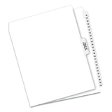 Avery® Preprinted Legal Exhibit Side Tab Index Dividers, Avery Style, 26-Tab, 26 to 50, 11 x 8.5, White, 1 Set (AVE11372) Set of 26