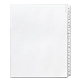 Avery® Preprinted Legal Exhibit Side Tab Index Dividers, Allstate Style, 25-Tab, 26 to 50, 11 x 8.5, White, 1 Set, (1702) (AVE01702)