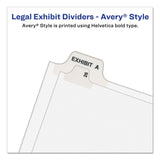 Avery® Preprinted Legal Exhibit Side Tab Index Dividers, Avery Style, 10-Tab, 7, 11 x 8.5, White, 25/Pack (AVE11917)