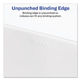 Avery® Preprinted Legal Exhibit Bottom Tab Index Dividers, Avery Style, 26-Tab, Exhibit 1 to Exhibit 25, 11 x 8.5, White, 1 Set (AVE11378)