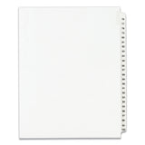 Avery® Preprinted Legal Exhibit Side Tab Index Dividers, Avery Style, 25-Tab, 76 to 100, 11 x 8.5, White, 1 Set, (1333) (AVE01333)