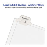 Avery® Preprinted Legal Exhibit Side Tab Index Dividers, Allstate Style, 25-Tab, 126 to 150, 11 x 8.5, White, 1 Set, (1706) (AVE01706)