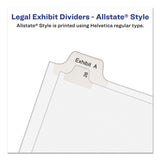 Avery® Preprinted Legal Exhibit Side Tab Index Dividers, Allstate Style, 10-Tab, 2, 11 x 8.5, White, 25/Pack (AVE82200)