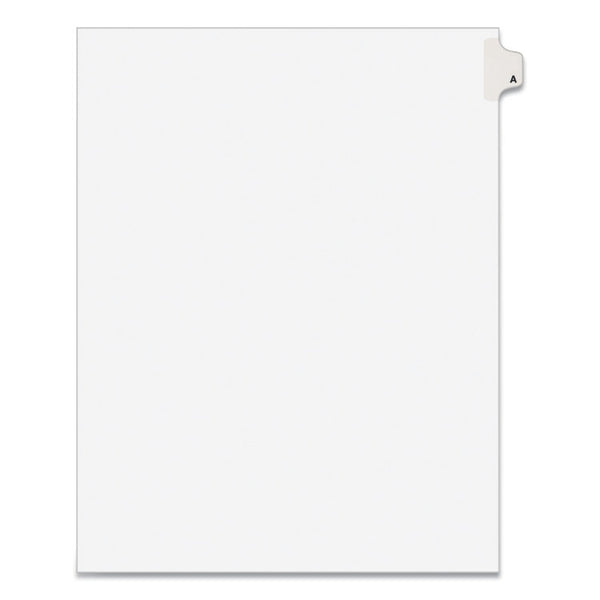 Avery® Preprinted Legal Exhibit Side Tab Index Dividers, Avery Style, 26-Tab, A, 11 x 8.5, White, 25/Pack, (1401) (AVE01401)